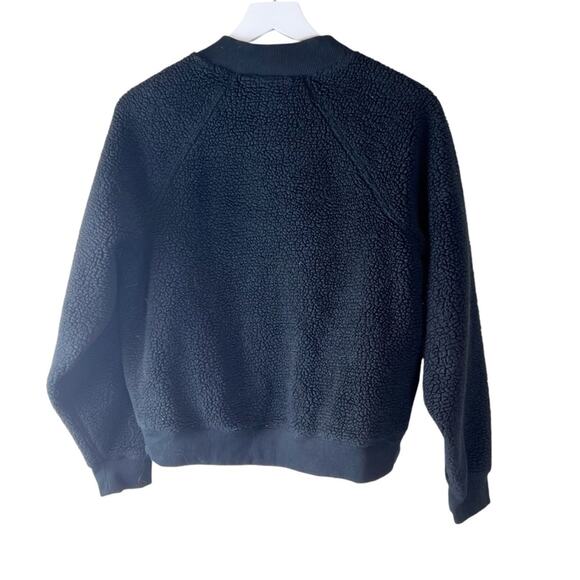 Athleta Womens Black Asana Sherpa Crewneck Sweatshirt with pockets size s‎ - Picture 7 of 8